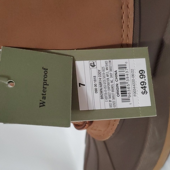 Goodfellow & Co Men's Cody Waterproof Duck Boots ~ Brown - Picture 15 of 16